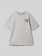 T-shirt met labelprint
