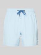 Relaxed fit zwembroek met logostitching