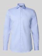 Slim fit zakelijk overhemd van puur katoen