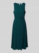 Midi-jurk met strikceintuur