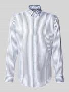 Slim fit zakelijk overhemd met kentkraag