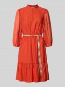 Knielange jurk van viscosemix