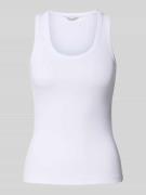 Slim fit tanktop van katoenmix