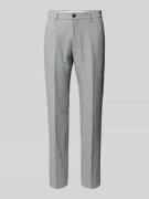 Slim fit pantalon met structuurmotief