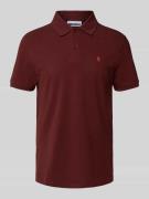 Regular fit poloshirt met labelstitching