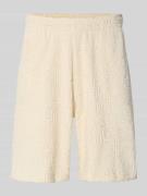 Short met structuurmotief en elastische band