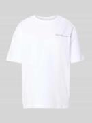 T-shirt met labelprint