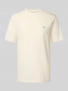 T-shirt met logostitching