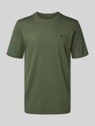 T-shirt met logostitching