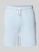 Regular fit sweatshorts met logobadge, model 'HARKAN'