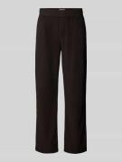 Sweatpants in riblook met elastische band