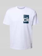 T-shirt met labelprint