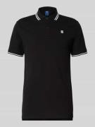 Slim fit poloshirt met labelstitching, model 'Dunda'