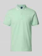 Slim fit poloshirt met labelstitching, model 'Dunda'