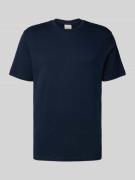 T-shirt met logostitching, model 'SUPIMA'