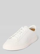 Lage sneakers van generfd rundleer