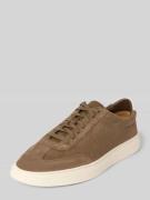 Lage sneakers van suède