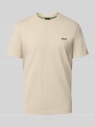 Regular fit T-shirt van katoenmix