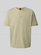 Regular fit T-shirt van katoenmix