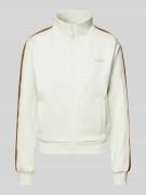 Sweatjack met labelprint, model 'YARROW'