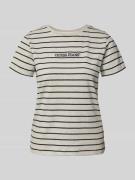 Regular fit T-shirt met labelstitching