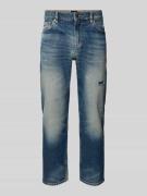 Regular fit jeans van katoenmix