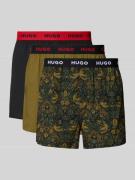 Boxershort met elastische logoband in een set van 3 stuks