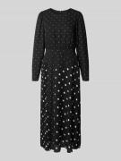 Midi-jurk met ronde hals