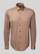 Slim fit zakelijk overhemd van ademend materiaal