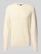 Regular fit gebreide pullover van zuiver katoen