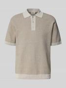 Regular fit poloshirt met structuurmotief, model 'TAMIAN'
