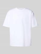T-shirt met labelstitching, model 'Baine'