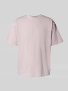 T-shirt met labelstitching, model 'Baine'