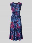 Midi-jurk met knoopdetail, model 'TESSANNE'