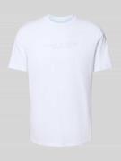 T-shirt met labelprint