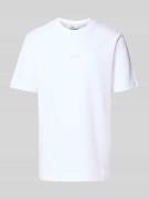 Regular fit T-shirt van katoenmix