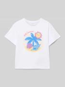 T-shirt met motiefprint, model 'JASSA'