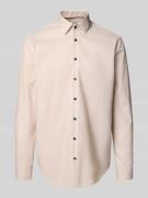 Regular fit zakelijk overhemd met kentkraag