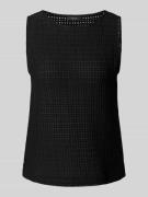 Regular fit top van katoenmix, model 'Idali'