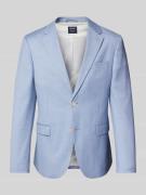 Slim fit linnen colbert met knoopsluiting