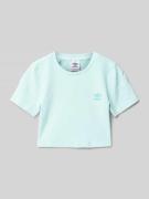 Kort T-shirt met logoprint en ronde hals