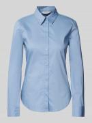 Regular fit blouse met lange mouwen van katoenmix