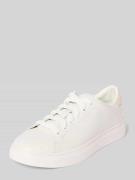 Leren sneakers met label in reliëf, model 'Kieran'