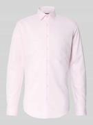 Slim fit zakelijk overhemd met knoopsluiting
