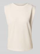 Regular fit T-shirt met kapmouwen