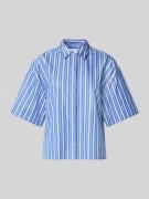 Boxy fit overhemdblouse van puur katoen, model 'FIA'