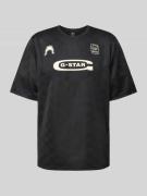 Tricot met label- en motiefprint, model 'Football'