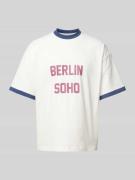 T-shirt met labelprint, model 'SoHo'