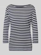 Shirt met 3/4-mouwen en ronde hals