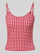 Top met sierstrikken, model 'STELLA'